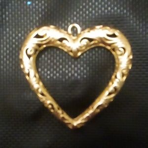 Vintage Gold Heart Pendant